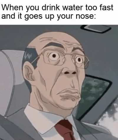 Don't drink water too fast