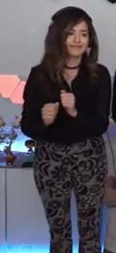 A bit of thigh jiggle in slow motion