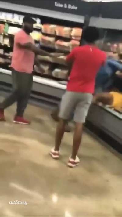 Watermelon fight in Wal-Mart
