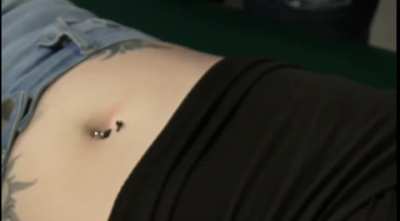 Destiny’s Beautiful Piercing Beautiful Ticklish belly button