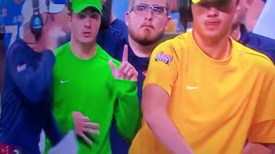 Why are the Teletubbies at the Ole Miss game and what are they doing??