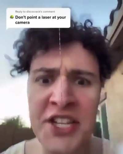 Why you don’t point a laser at your camera