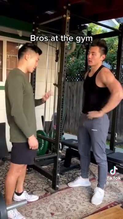 Bros at the gym