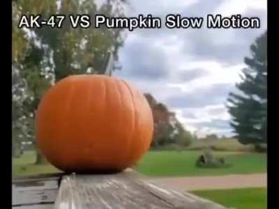 AK-47 VS Pumpkin