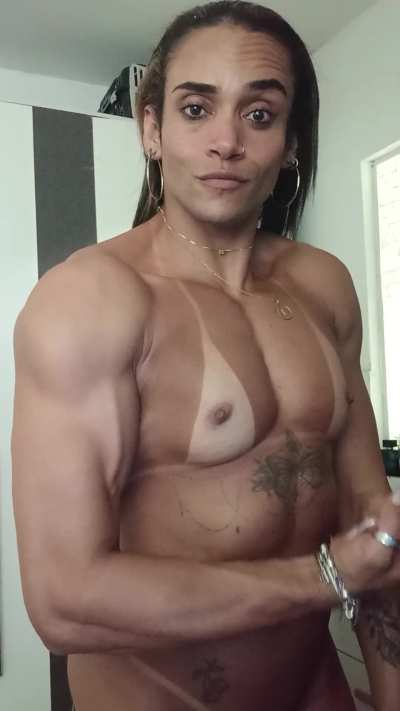 Which is harder, my abs your boner