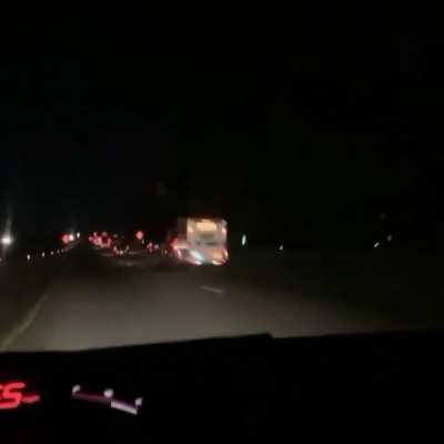 Trailer must be full of Mexican jumping beans