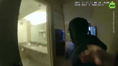 Rape suspect BOUNCES off window as he tries to flee cops