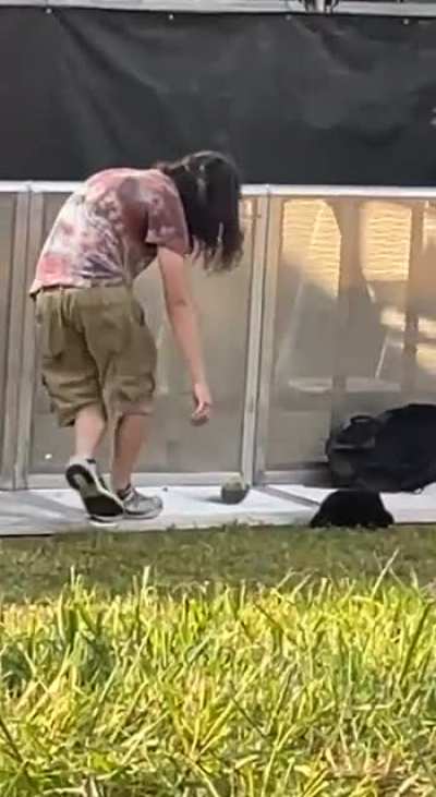 I’m sure he’s just vibing to the music…