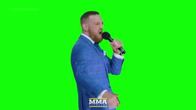 [GREEN SCREEN] Conor McGregor screaming 