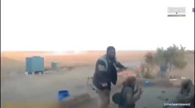 HTS rebels attacking Syrian government soldiers compilation | enemy visible