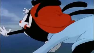 Yakko wrecks the Eiffel tower
