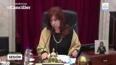 Cuarto intermedio porque una senadora olvidó su clave