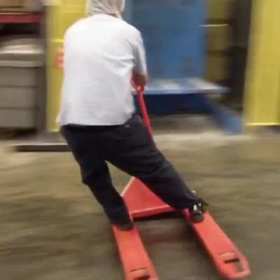 Precision Drifting On A Pallet Jack