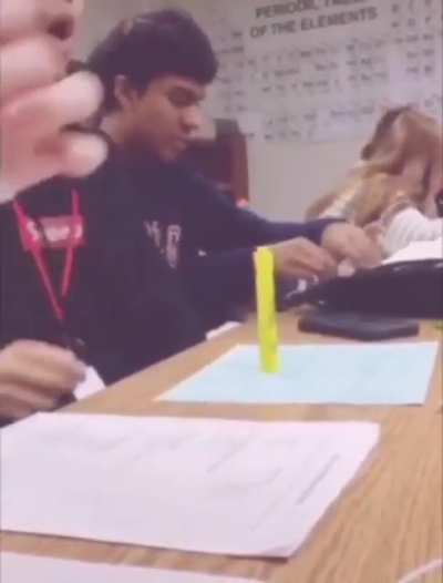 Pencil flip challenge