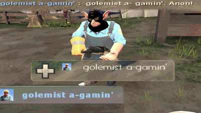 Golemist a-gamin'. Anon!