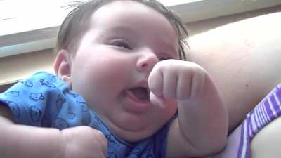 Baby trying to sneeze but couldn't