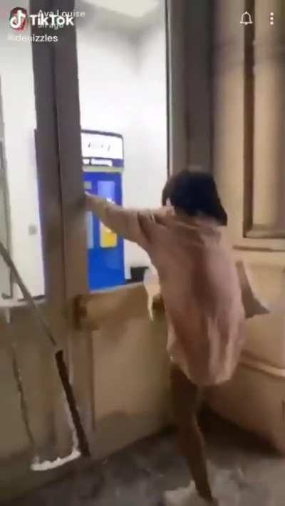 Officer I just wanted to use the ATM