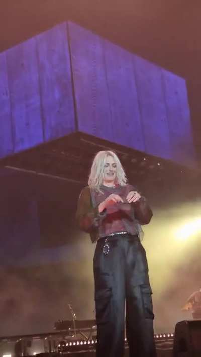 Emily having two different pairs of panties thrown at her