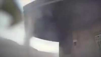 ISIS with gopro gets killed by a grenade in Syria 2016
