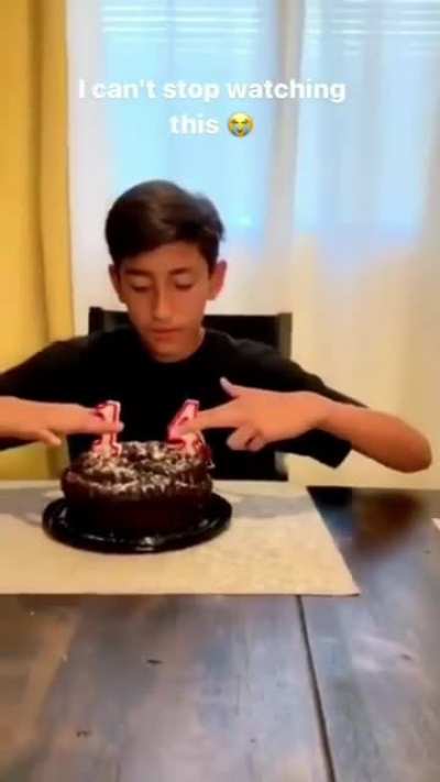 Smashing someones head into a cake