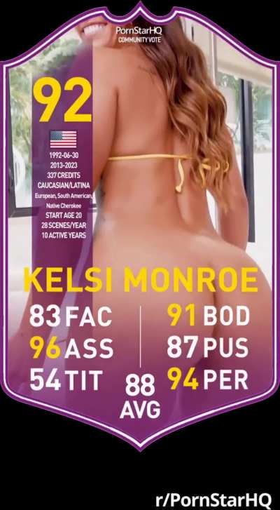 My Pornstar Card? Your opinion on the scores? [OC]