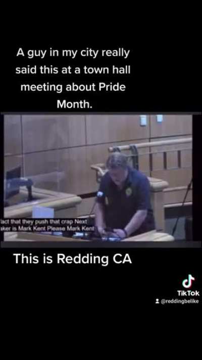 A guy really said this about Pride Month at a town hall meeting in my city...