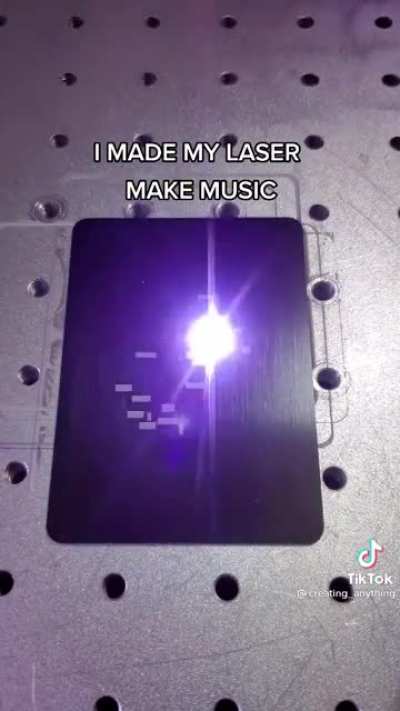 Making music with a laser