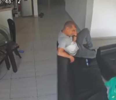 Kid kicks the phone