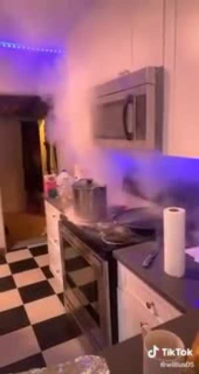 Don’t turn on the stove after spilling Everclear on it