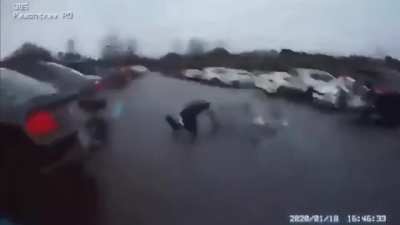 A quick thinking man helped to stop a shoplifting suspect at Georgia Walmart.