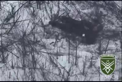 A drone operator finds a wounded Ukrainian soldier and prepares tea and a rescue operation