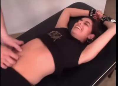Sasha’s Cute Piercing Belly Button Tickle