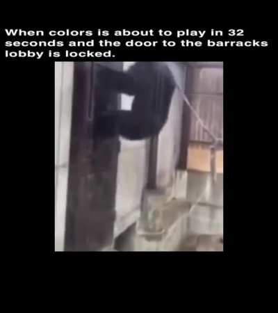 Weird the door is always locked around colors.....