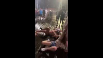 Girls trying to fight
