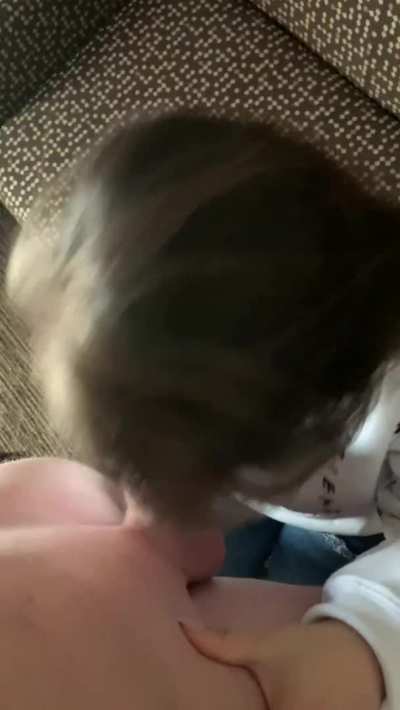 Blowjob by a lovely hotwife