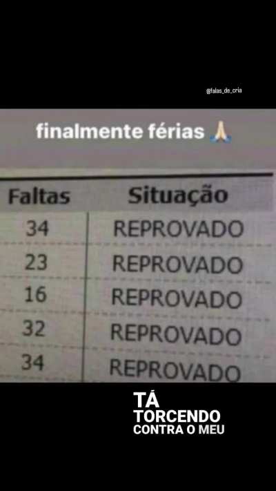 férias.