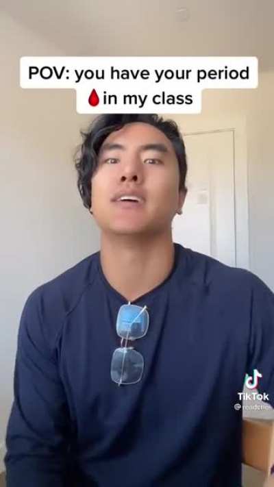 POV: You’re watching a grown man fantasize about a teenage girl getting her period