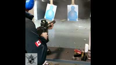 AR15 Kaboom — Good thing it wasn't too close to his face.
