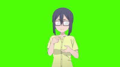 Ami eating it up Green Screen (I couldn't find it anywhere else so I decided to make it myself)