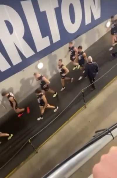 Carlton receive some criticism from fans after game
