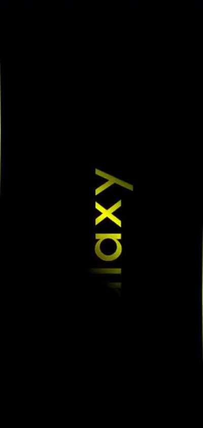 AMOLED BLACK Galaxy S10 Video Wallpaper - YELLOW