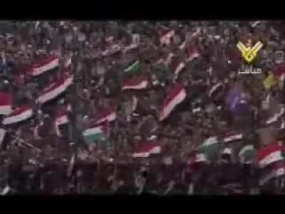beloved big boi bashar at rally with the syrian people