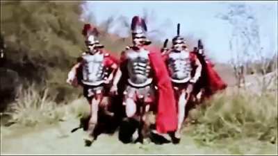 The recreation of the fall of the Roman Empire by Edgar The Great from Mexico