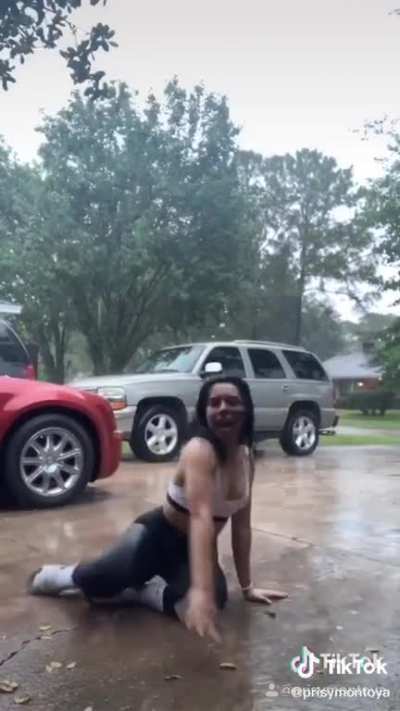 in the rain