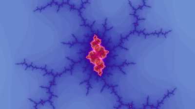 Towards the Chunk of Amethyst (Mandelbrot)