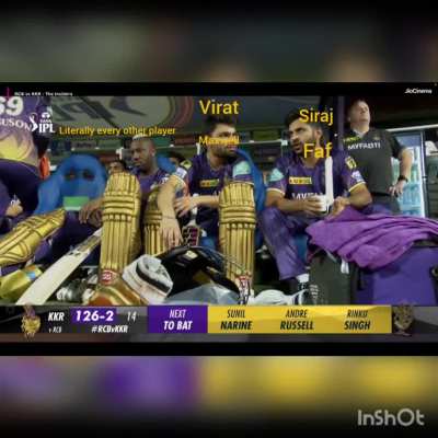 Conversation in RCB dressing room on how to contribute to today's match 