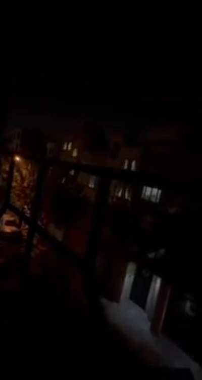 Someone got an air raid siren and uses it to ask for people to rise up and call for revolution