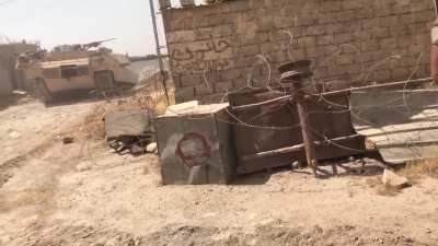 M1A1SA +T-72M1 working together in Tal afar
