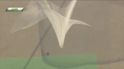 Man skydiving from 25,000 ft without a parachute to land on a net