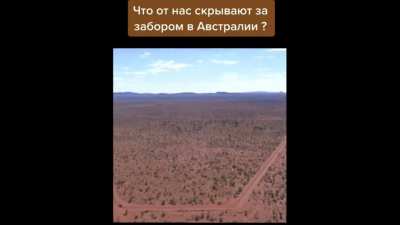 Пока нас отвлекали теорией плоской Земли, рептилоиды построили в Австралии забор!